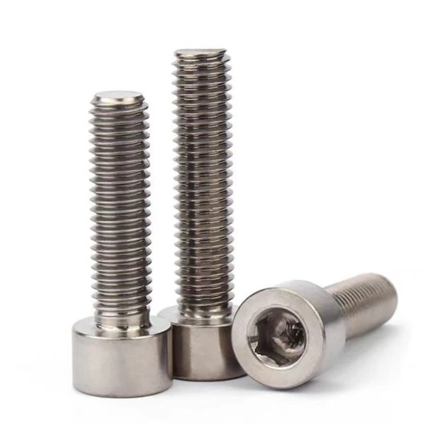 Ti6Al4V Titanium Alloy Cylindrical Head Hexagon Socket Screws